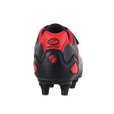 Optimum Razor Football boot Studded black/red Velcro fastening.