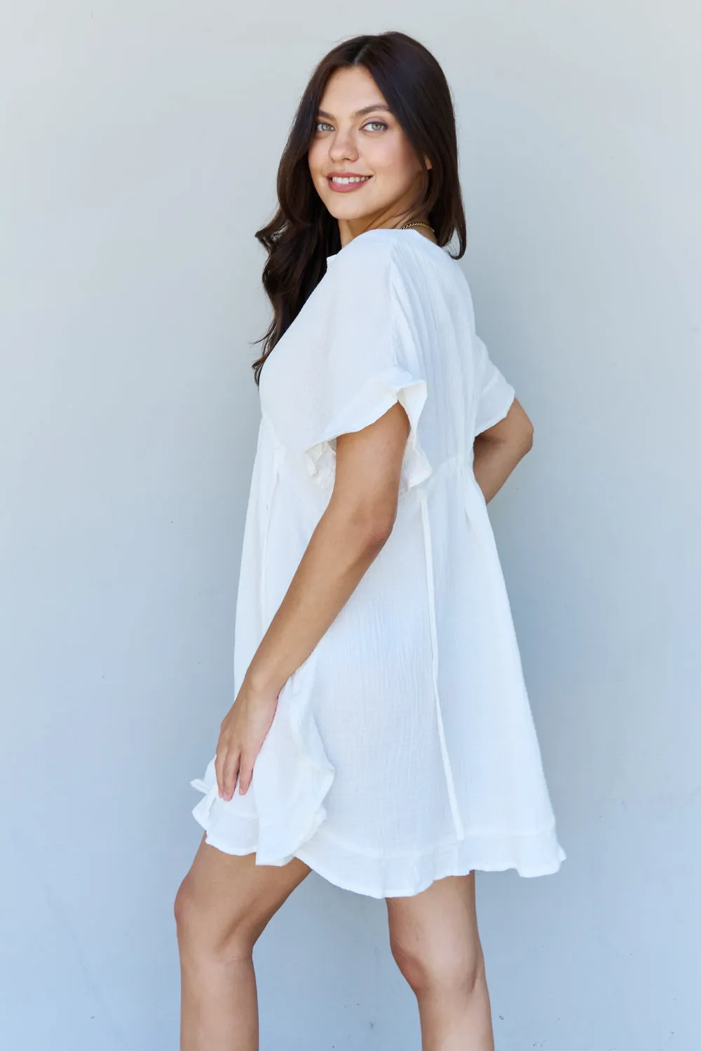 Out Of Time Ruffle Hem Dress