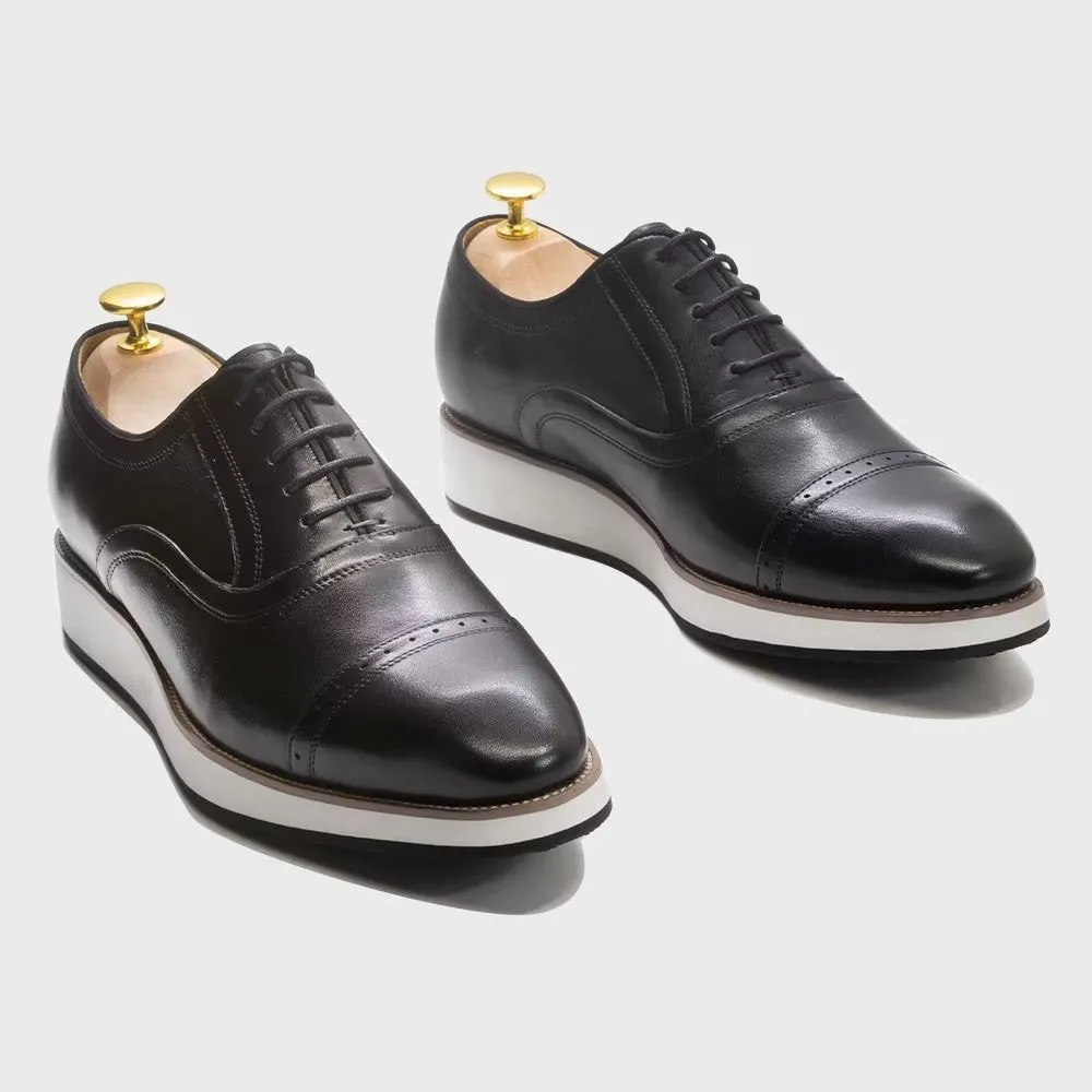 Polished Luxe Leather Lace-Up Dress Shoes