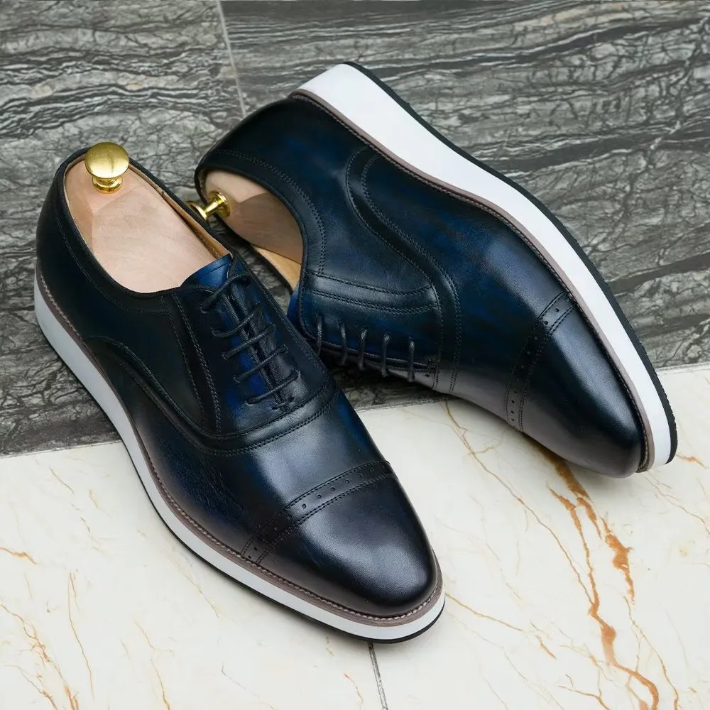 Polished Luxe Leather Lace-Up Dress Shoes