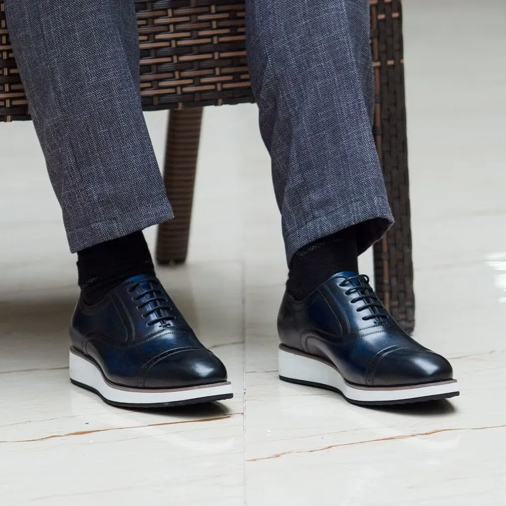 Polished Luxe Leather Lace-Up Dress Shoes