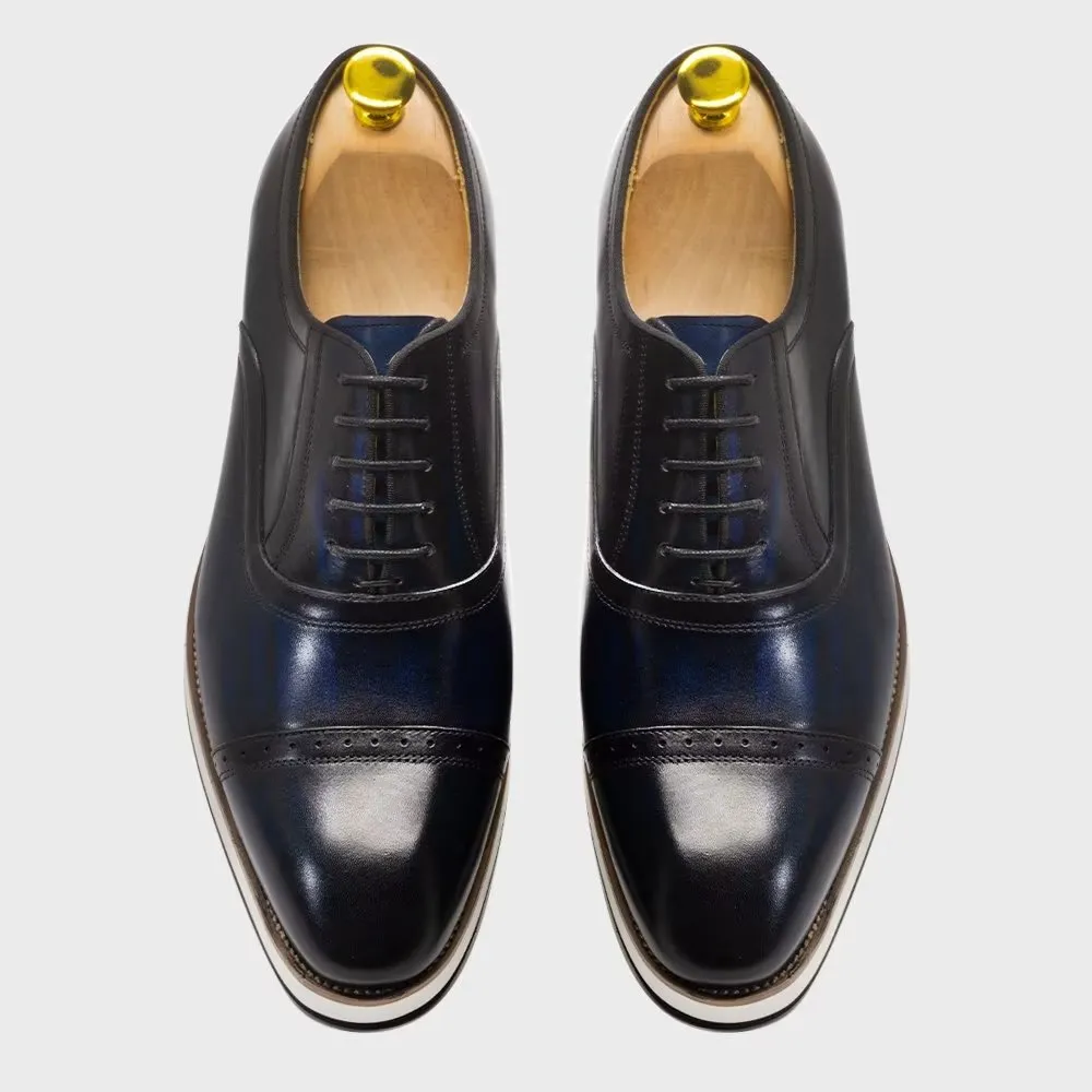 Polished Luxe Leather Lace-Up Dress Shoes