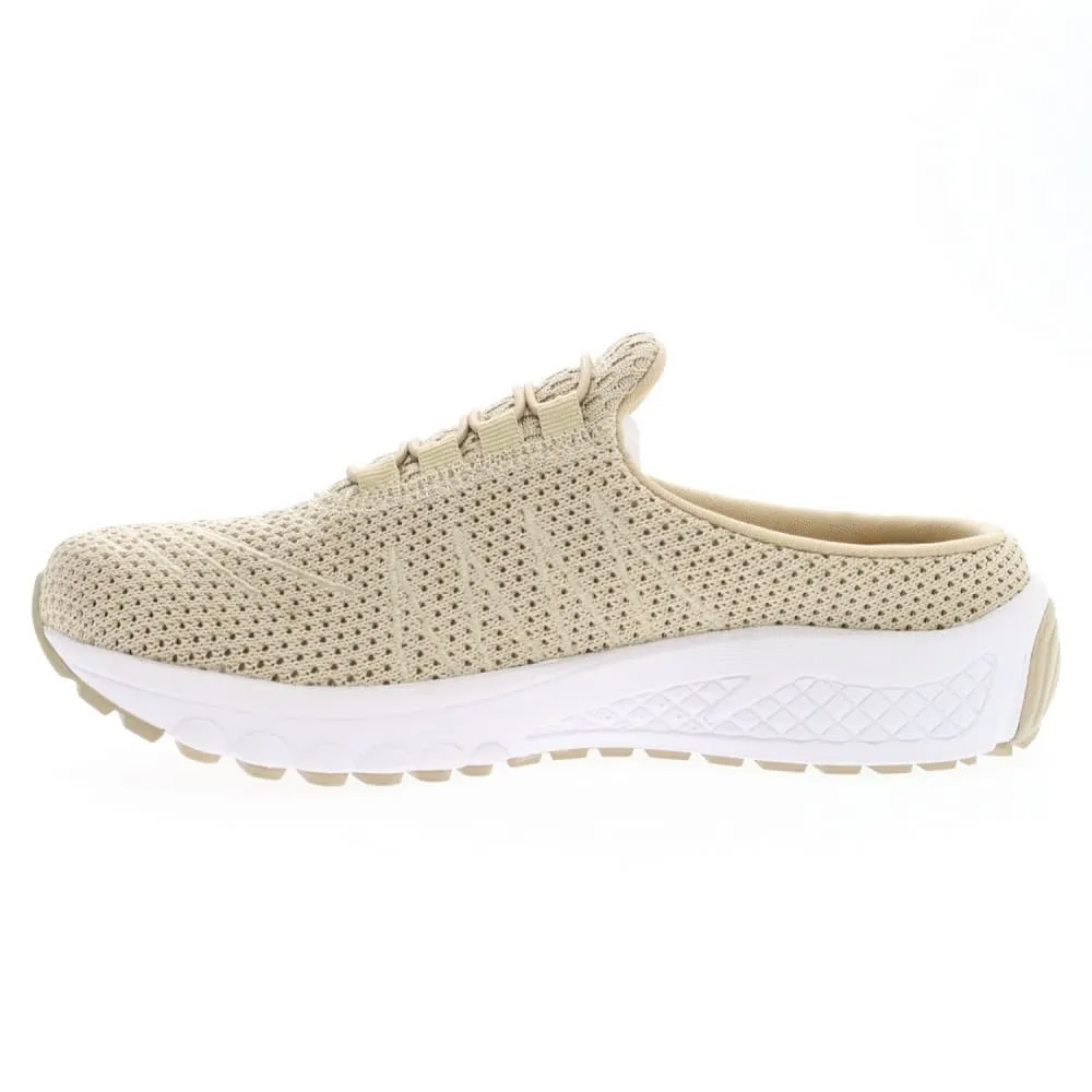 Propet Women's Tour Knit Slide Shoes Sand