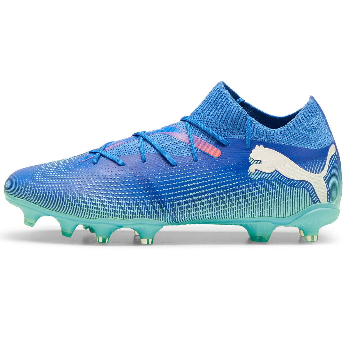 Puma Future 7 Match FG/AG Football Boots - Adult - Blue/White/Peppermint