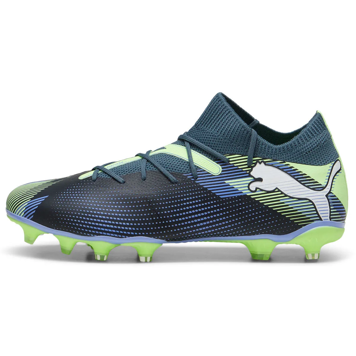 Puma Future 7 Match FG/AG Football Boots - Adult - Grey/White/Fizzy Apple