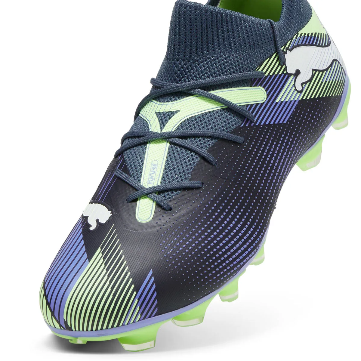 Puma Future 7 Match FG/AG Football Boots - Adult - Grey/White/Fizzy Apple