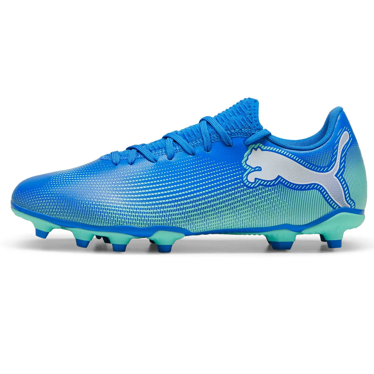 Puma Future 7 Play FG/AG Football Boots - Adult - Blue/Mint/White