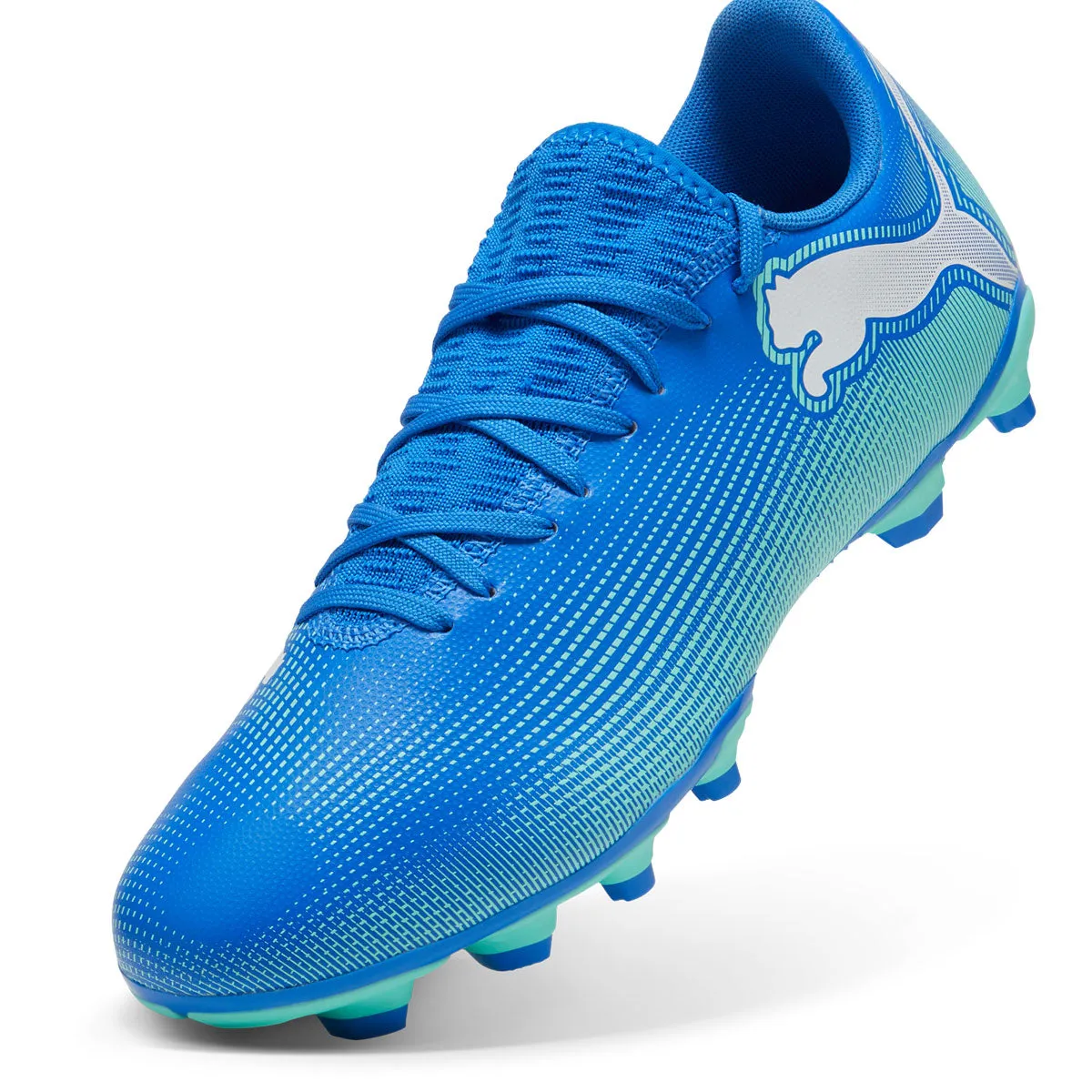 Puma Future 7 Play FG/AG Football Boots - Adult - Blue/Mint/White