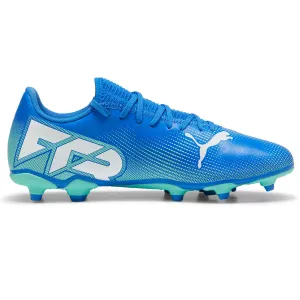 Puma Future 7 Play FG/AG Football Boots - Adult - Blue/Mint/White