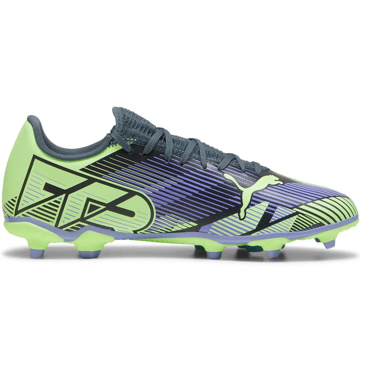 Puma Future 7 Play FG/AG Football Boots - Adult - Grey/Purple/Fizzy Apple