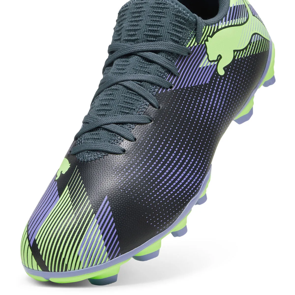 Puma Future 7 Play FG/AG Football Boots - Adult - Grey/Purple/Fizzy Apple