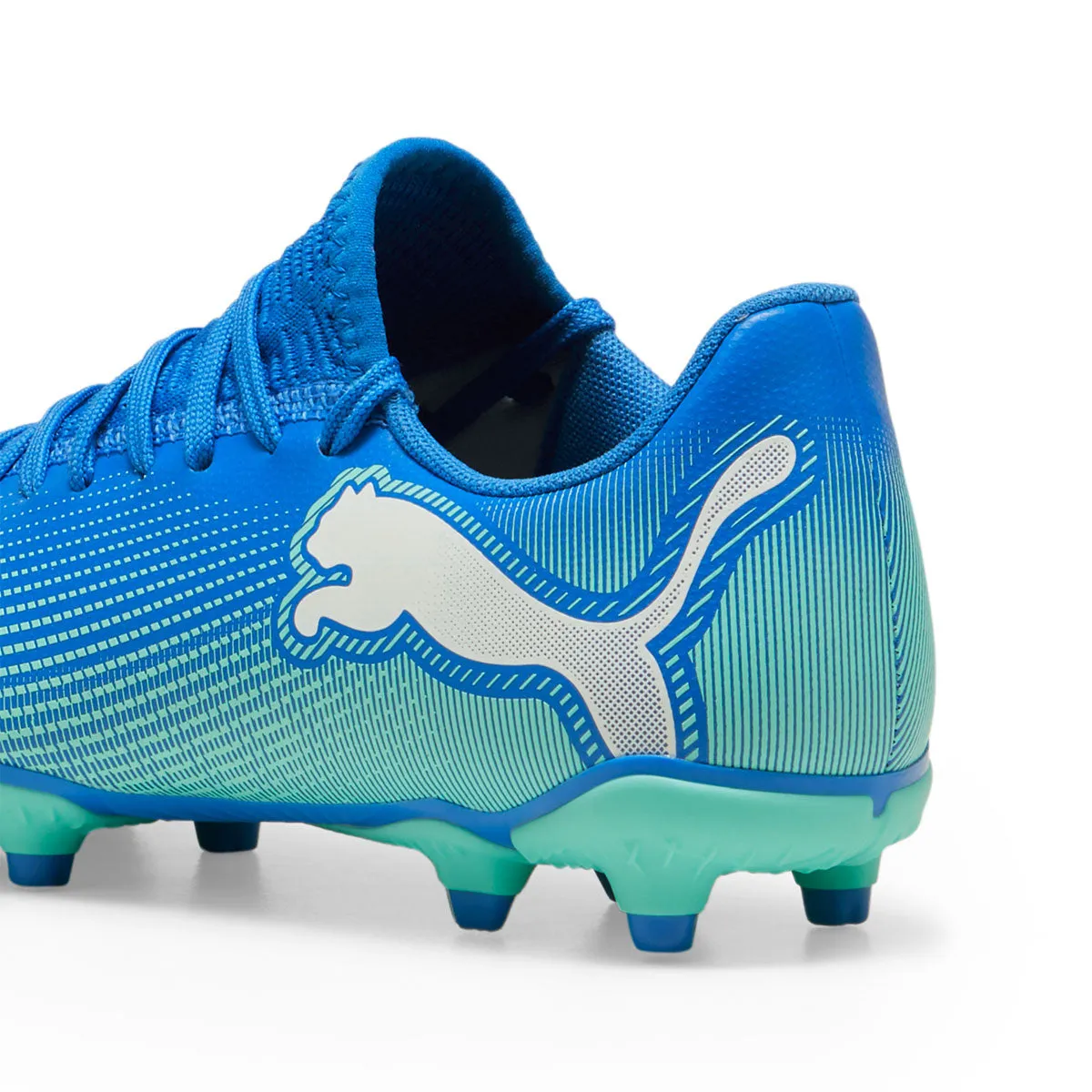 Puma Future 7 Play FG/AG Football Boots - Youth - Blue/Mint/White