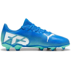 Puma Future 7 Play FG/AG Football Boots - Youth - Blue/Mint/White