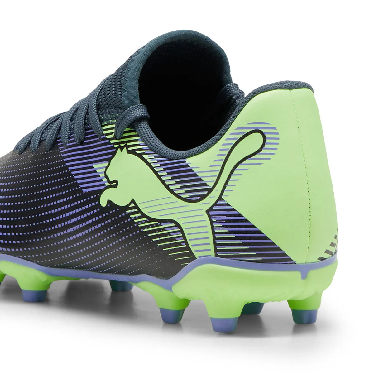 Puma Future 7 Play FG/AG Football Boots - Youth - Grey/Purple/Fizzy Apple