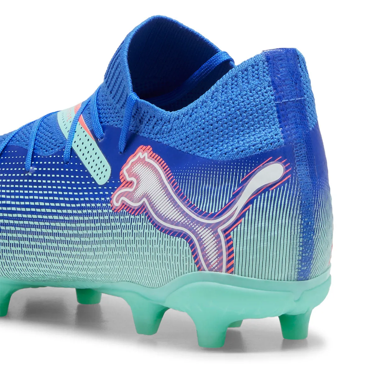 Puma Future 7 Pro FG/AG Football Boots - Adult - Blue/White/Peppermint