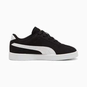 PUMA KID'S  CLUB II BLACK/WHITE SNEAKERS SHOES