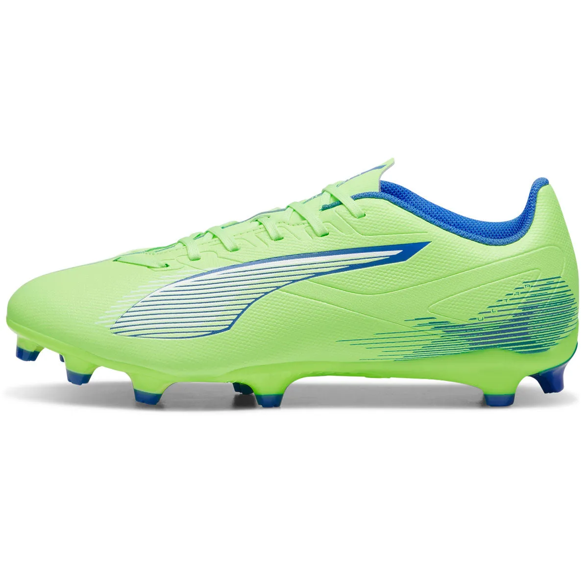 Puma Ultra 5 Play FG/AG Football Boots - Adult - Fizzy Apple/White/Blue