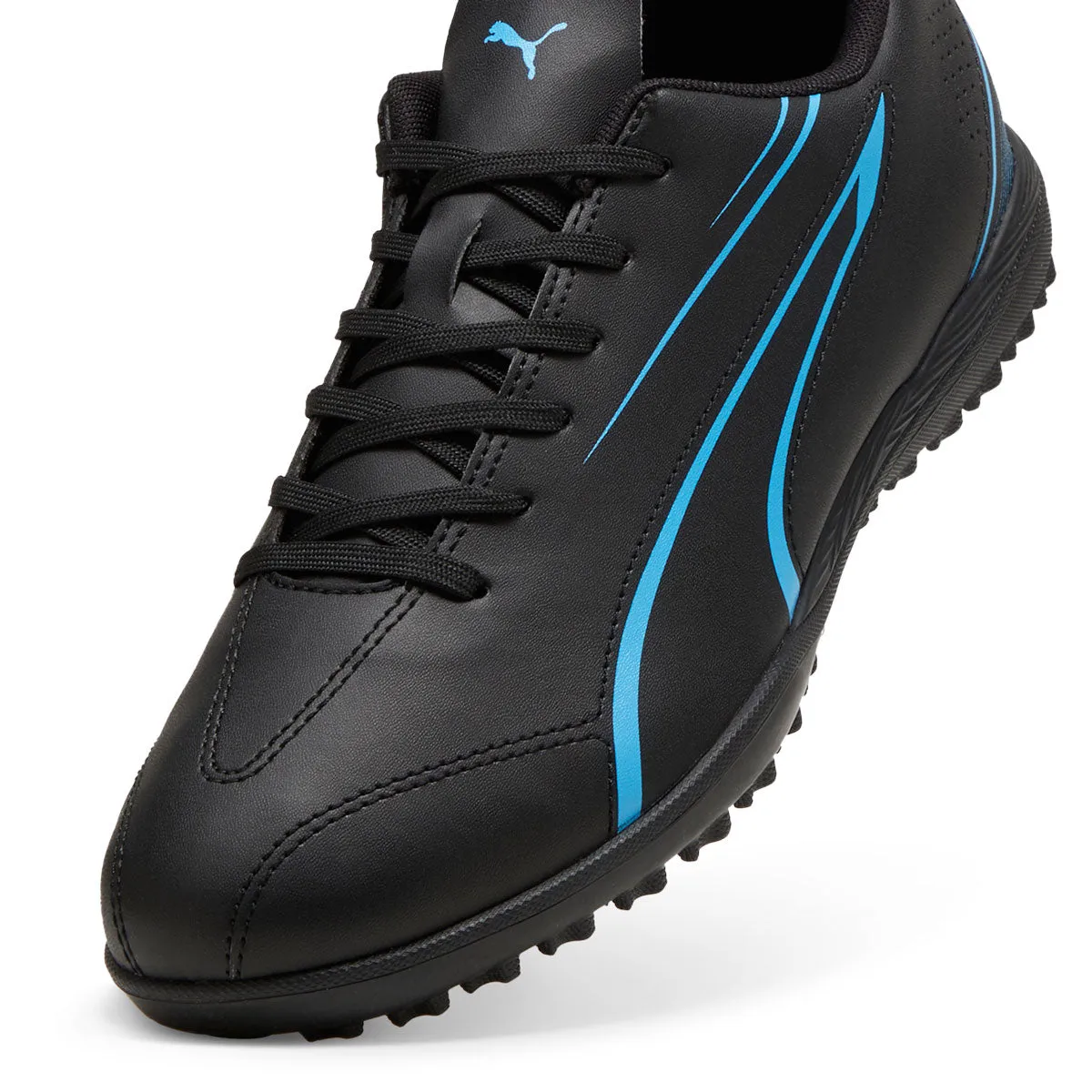 Puma Vitoria TT Turf Football Boots - Adult - Black/Luminous Blue