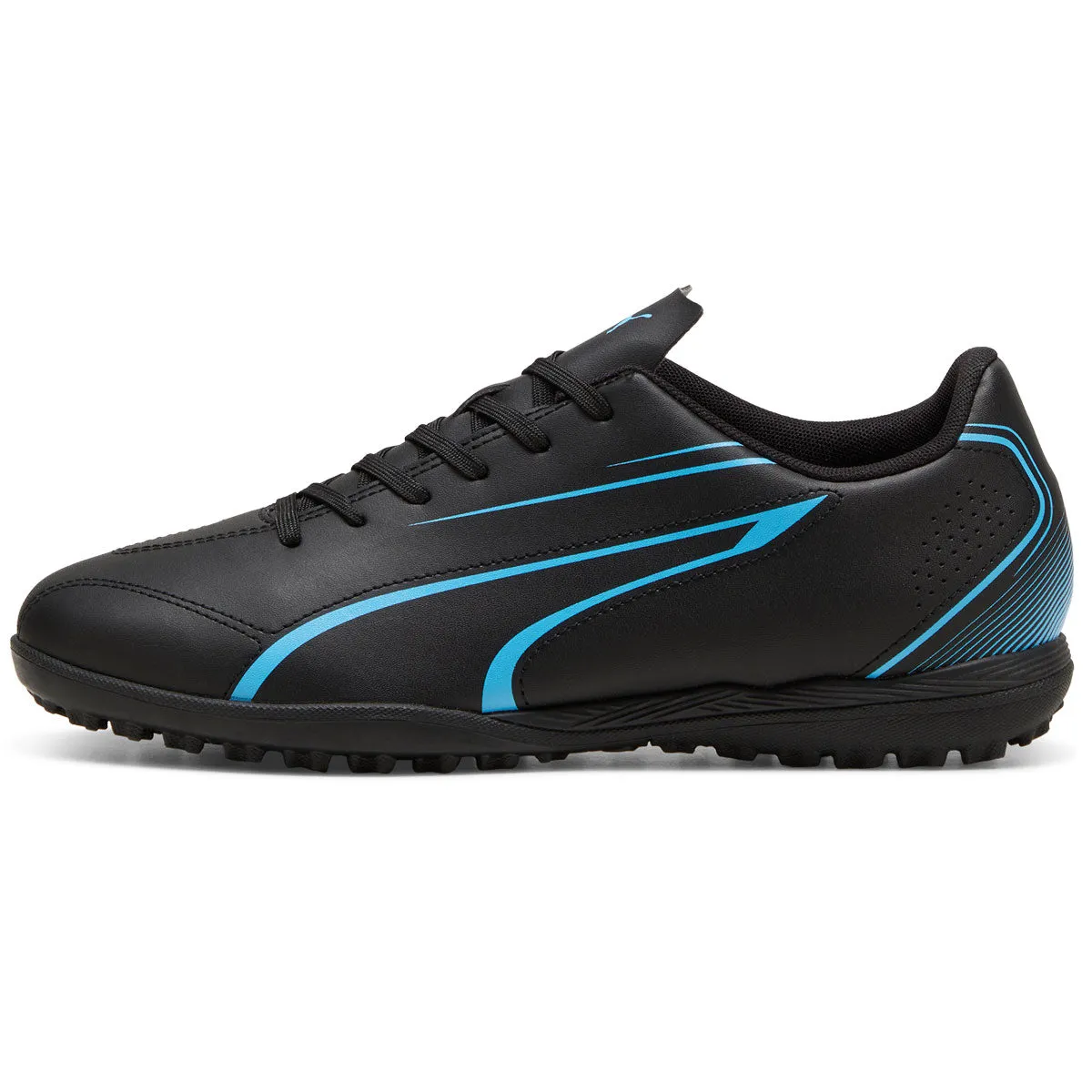 Puma Vitoria TT Turf Football Boots - Adult - Black/Luminous Blue