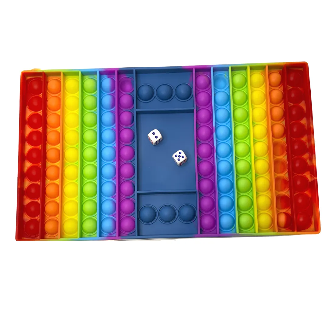 Rainbow Pop It Board Game | 2 Player