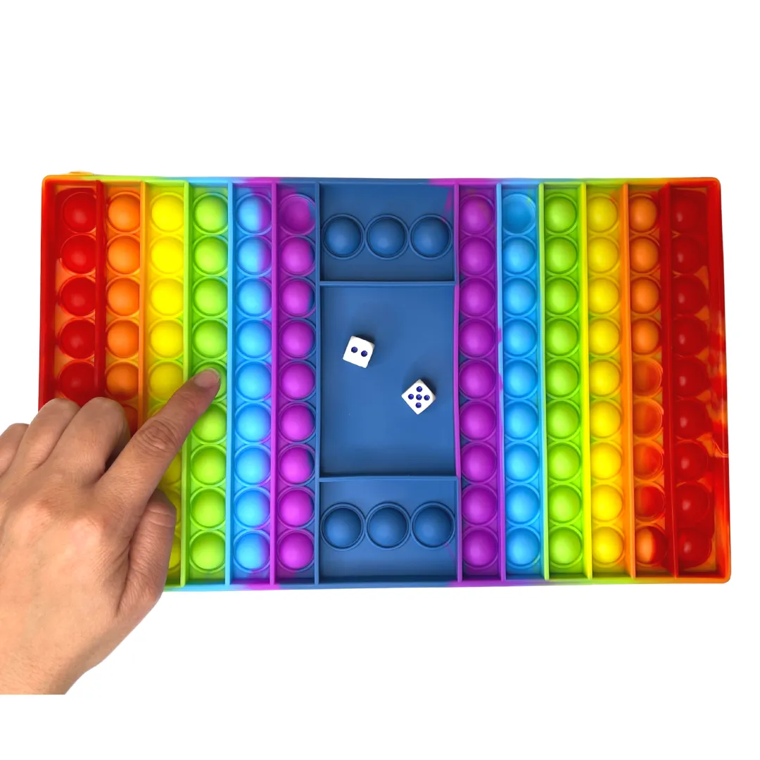 Rainbow Pop It Board Game | 2 Player