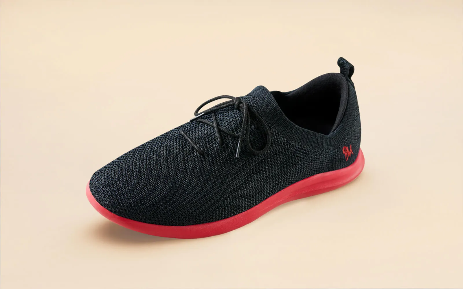 ReLive Knit Sneakers : Hale Black / Red Sole