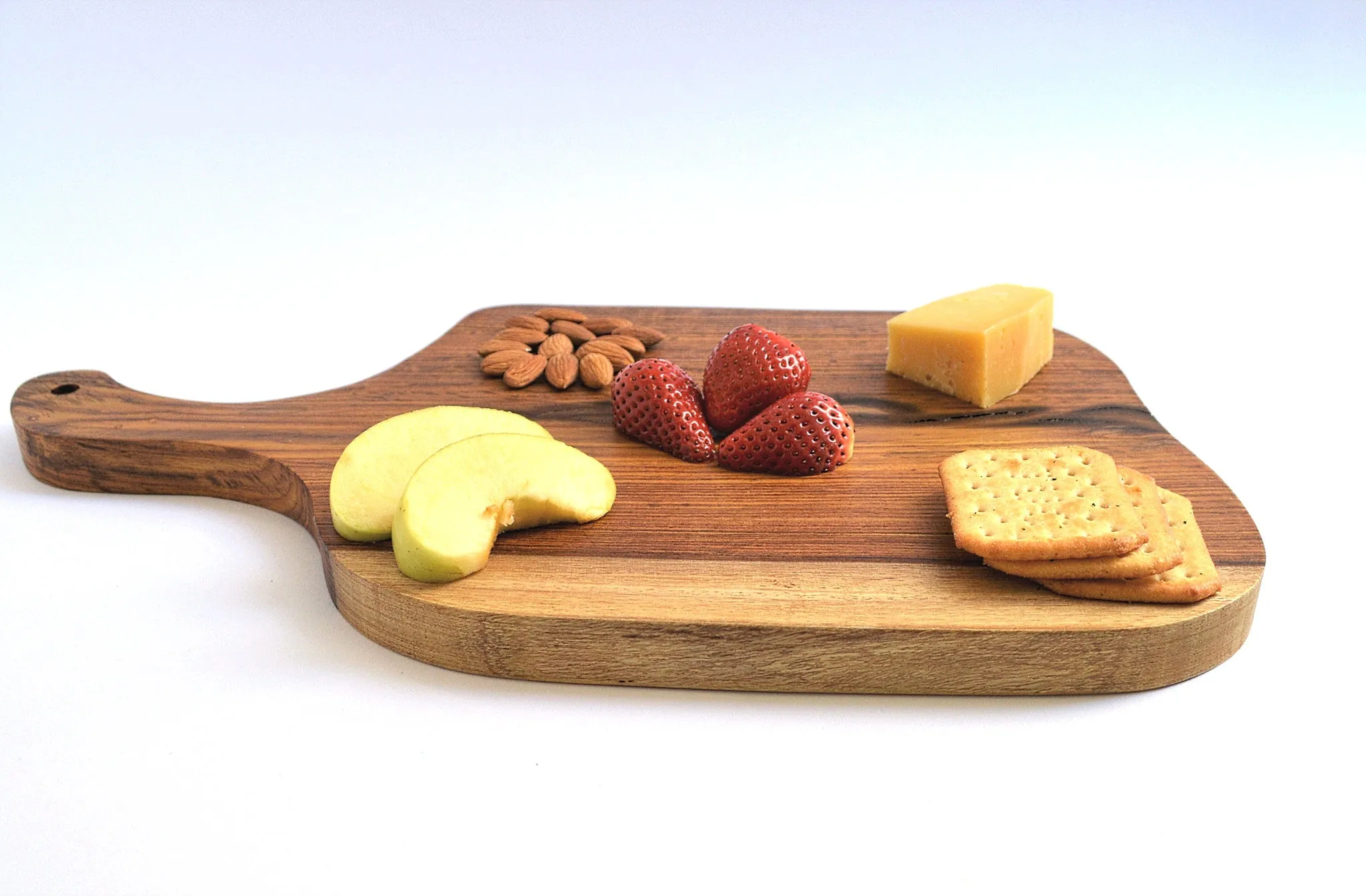 Rustic rosewood cutting board, organic shape, cut of one piece of wood