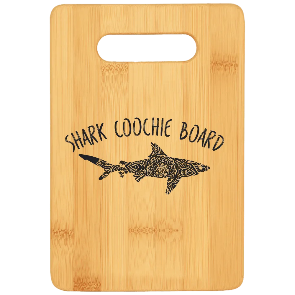 Shark Coochie Board Cutting Board with Handle v2