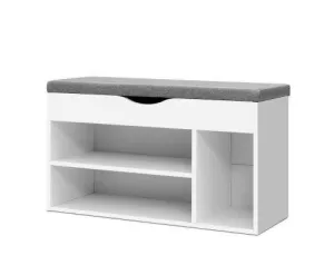 Shoe Cabinet Bench Shoes Organiser Storage Rack Shelf White Cupboard Box