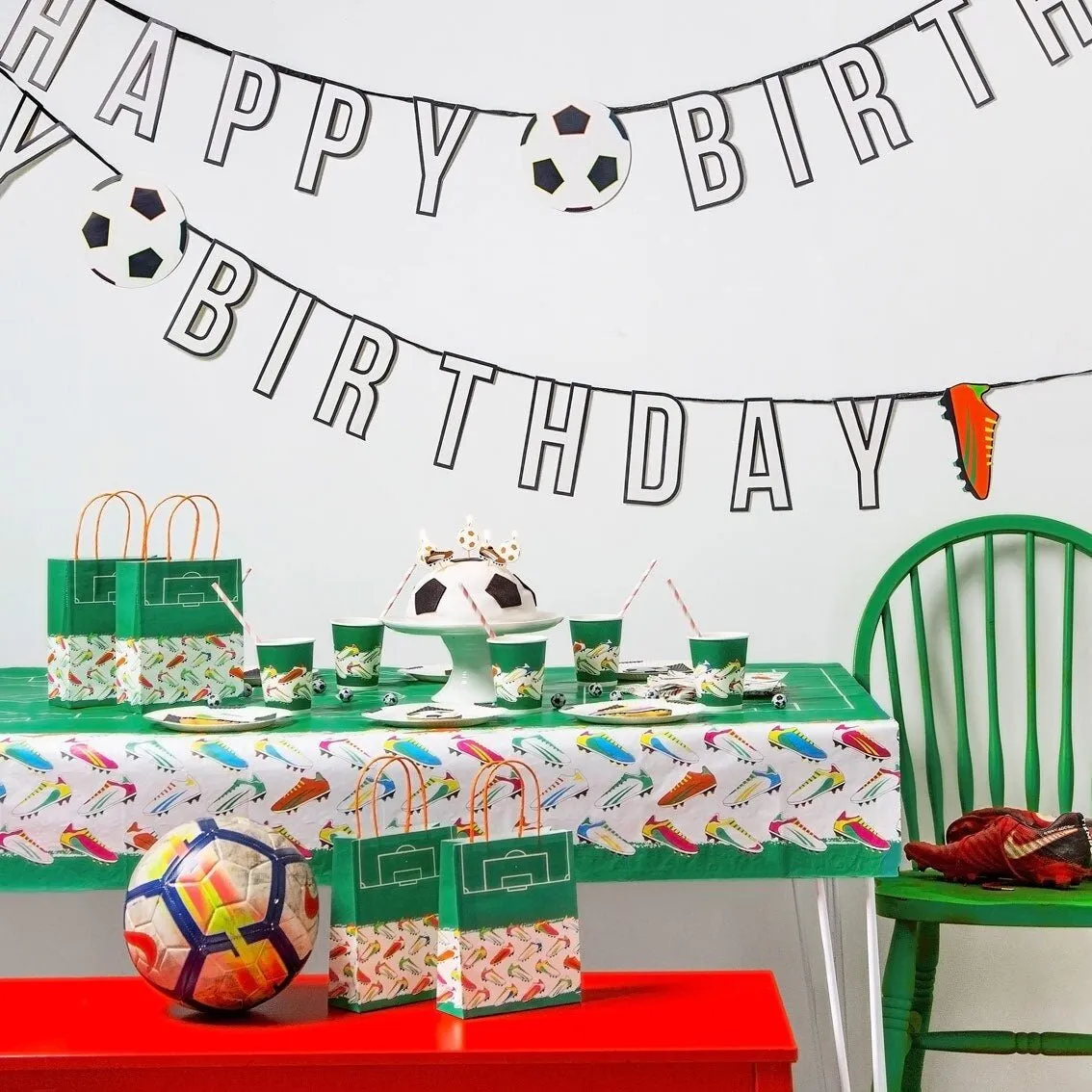 Soccer Happy Birthday Banner