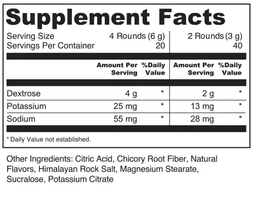 Solid Hydration Electrolyte Tablets Grape Flavor - 1 Case - 2,400 Tablets