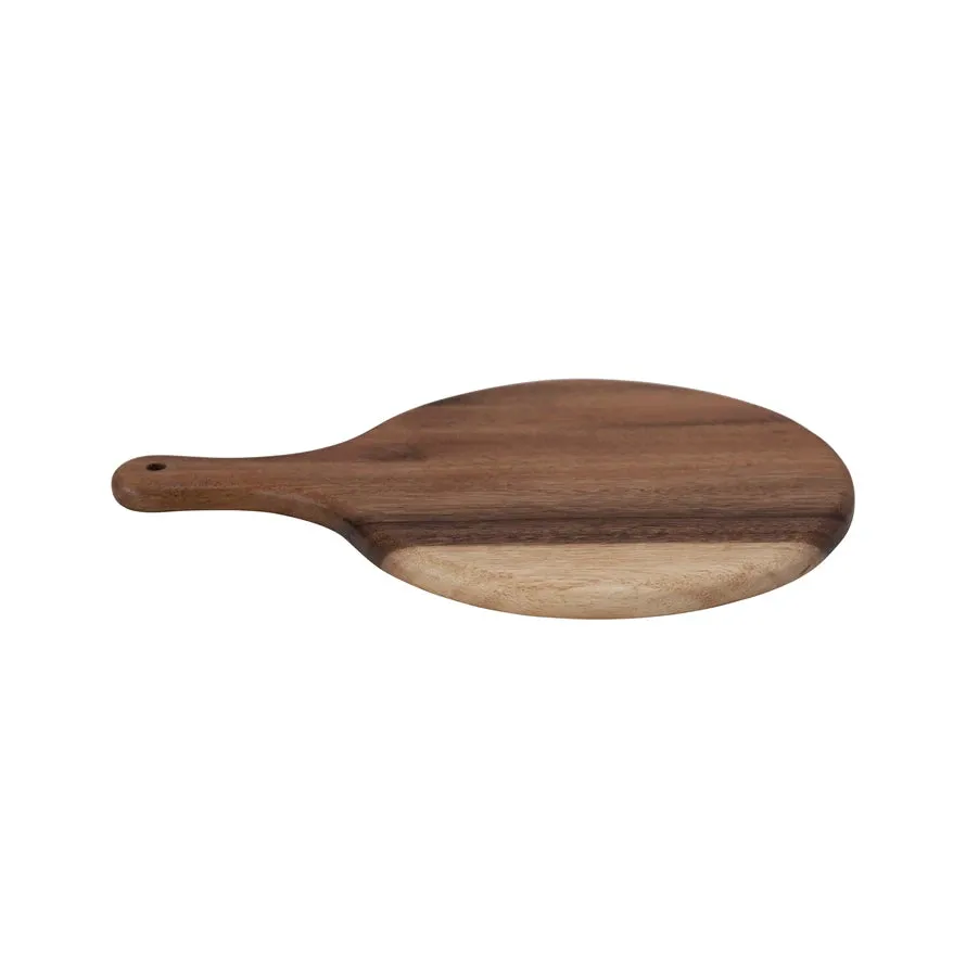 Suar Wood Cheese/Cutting Board with Handle