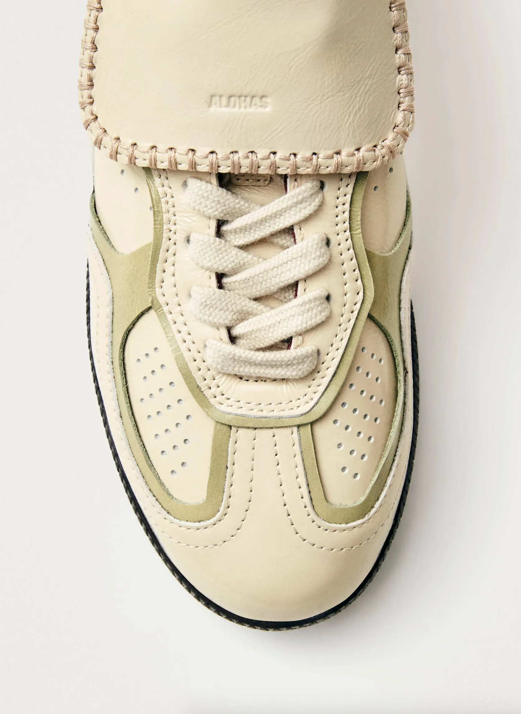 Tb. 490 Club Onix Cream Leather Sneakers