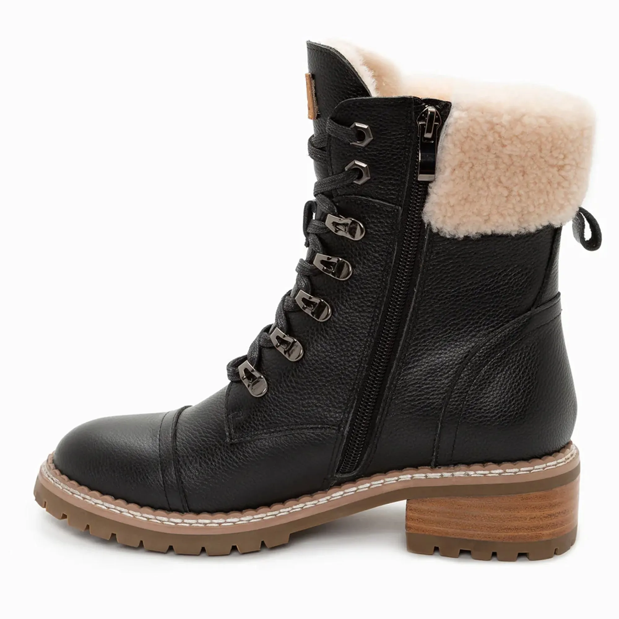 UGG Lyric Lace Up Leather Boots