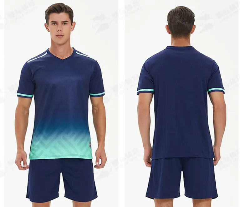 Unisex V-neck Custom Design Soccer Uniforms