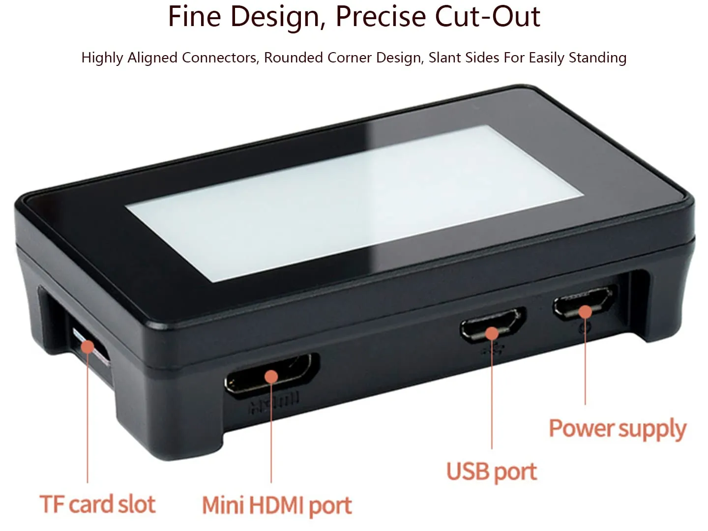 waveshare 2.13inch Touch e-Paper Display with ABS Case for Raspberry Pi Zero 2 W/Raspberry Pi Zero/Pi Zero W/Pi Zero WH, 250x122 Pixels E-Ink, Paper-Like Effect Support Partial Refresh