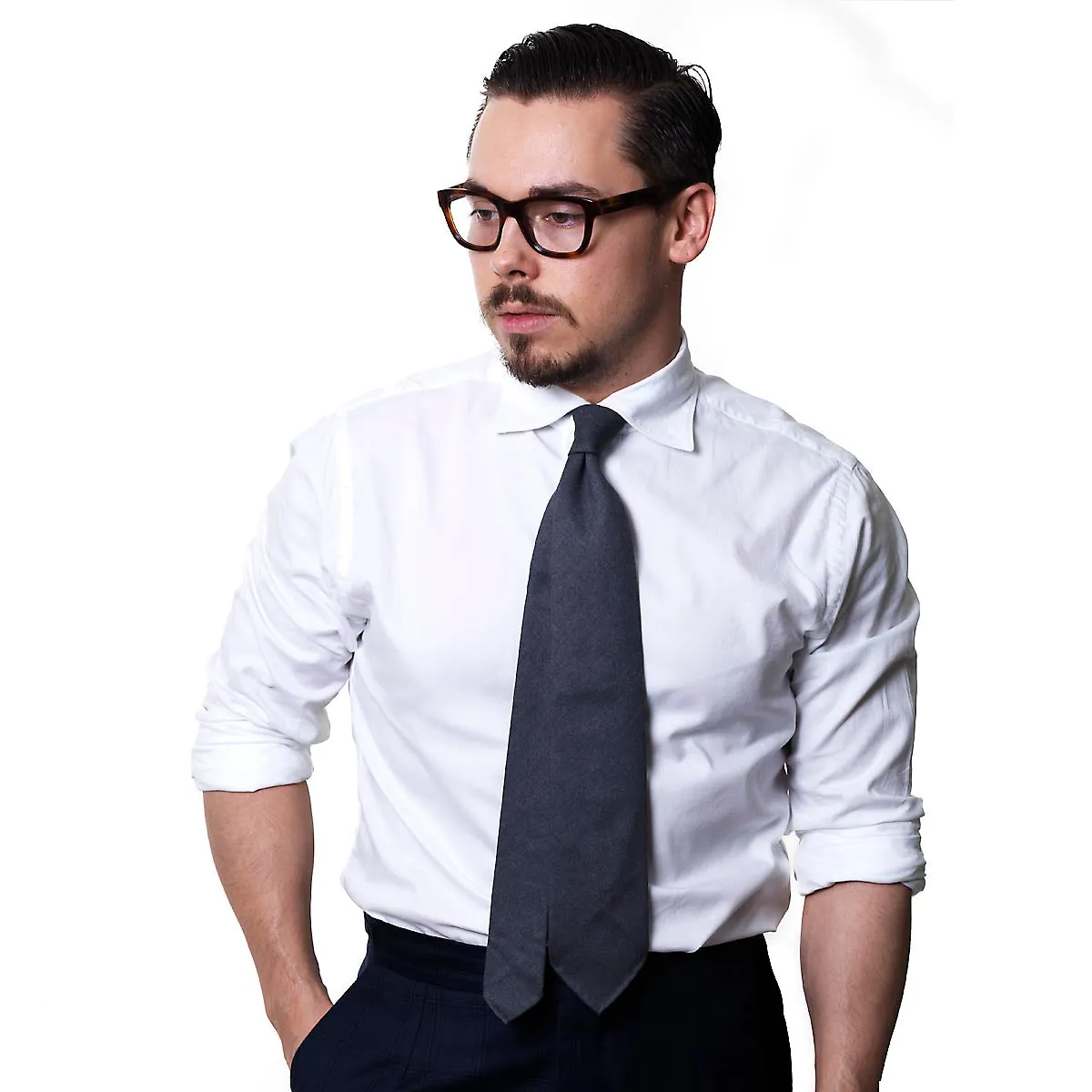 White lightweight oxford shirt