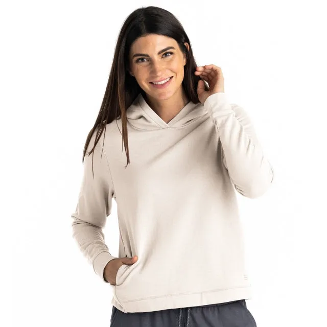 Women's Bamboo Lightweight Fleece Cropped Hoodie