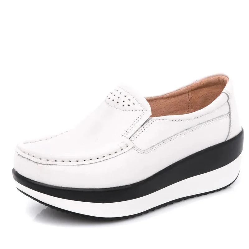 Women's Casual Shoes Loafers Solid Flat Sneakers FGH645-2