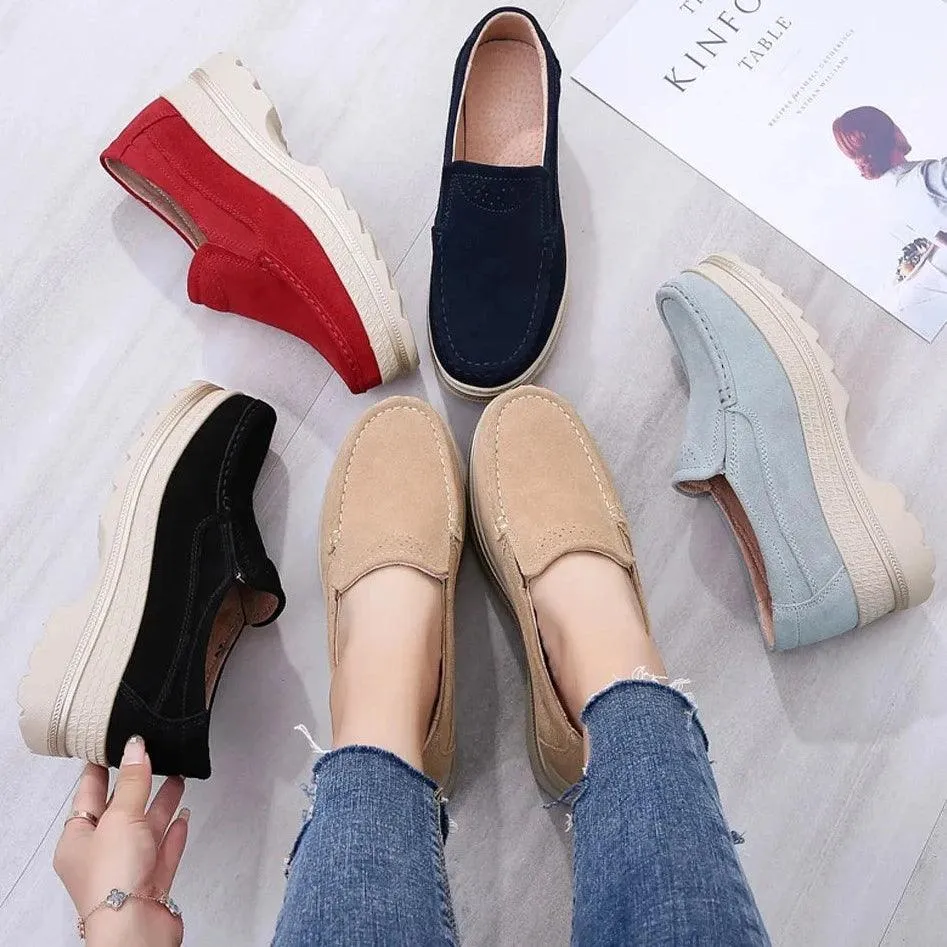 Women's Casual Shoes Loafers Solid Flat Sneakers FGH645-2