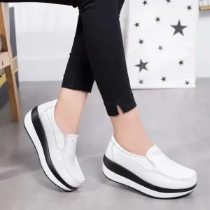 Women's Casual Shoes Loafers Solid Flat Sneakers FGH645-2