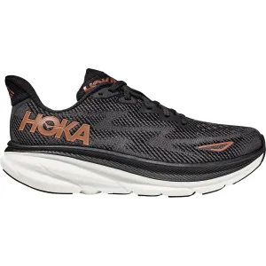 Women's Hoka Clifton 9 Black/Copper Mesh